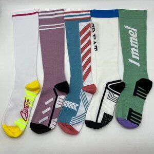 5-Pack Compression Socks for Fitness - Long Tube Athletic Socks